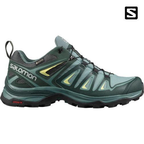 Salomon X Ultra 3 GTX Women's Hiking Shoes Green | CA 23Q69